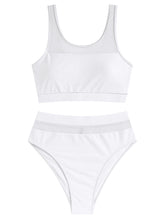 Scoop-Neck-Sheer-High-Waisted-Bikini-White